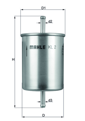 Filtru combustibil KNECHT KL2 [2]