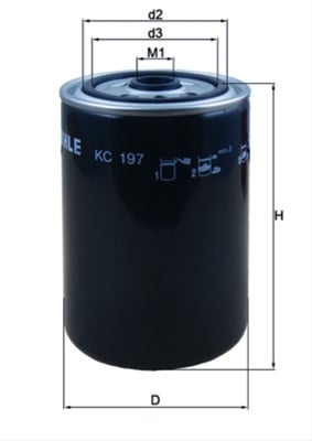 Filtru combustibil MAHLE KC197 [1]