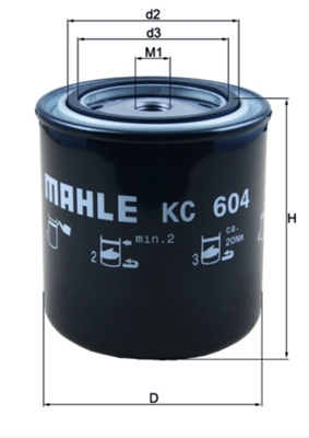 Filtru combustibil MAHLE KC604 [1]