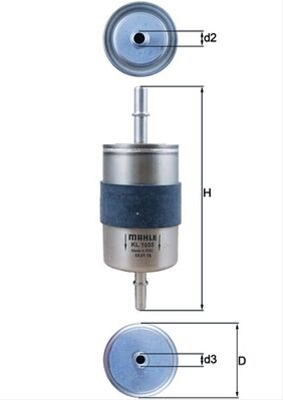 Filtru combustibil MAHLE KL1055 [1]