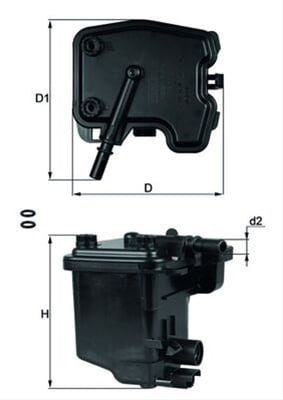 Filtru combustibil MAHLE KL431D [1]