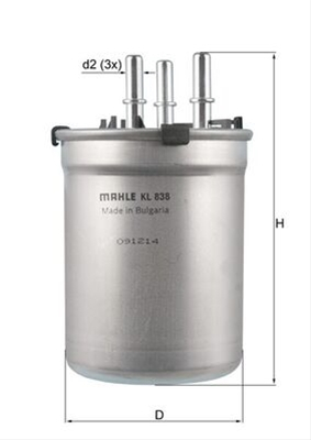 Filtru combustibil MAHLE KL838 [1]