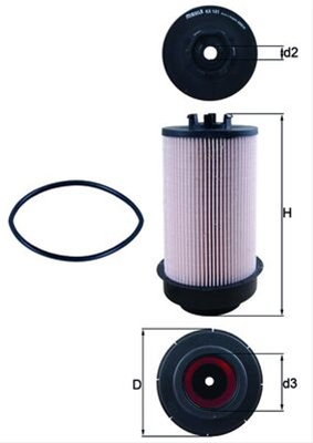 Filtru combustibil MAHLE KX181D [1]
