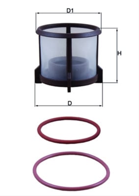 Filtru combustibil MAHLE KX72D2 [1]