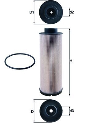 Filtru combustibil MAHLE KX73/1D [1]