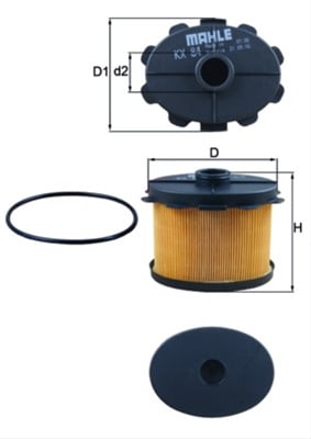 Filtru combustibil MAHLE KX84D [1]