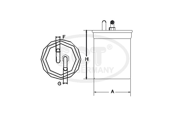 Filtru combustibil SCT-MANNOL ST 303 [2]