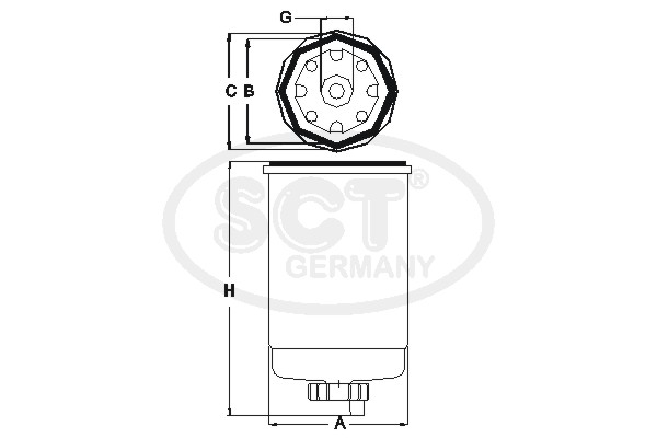 Filtru combustibil SCT-MANNOL ST 317 [2]