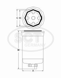 Filtru combustibil SCT-MANNOL ST 6106 [1]