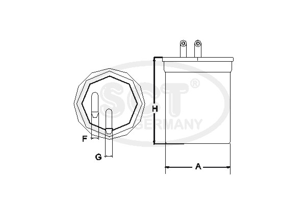 Filtru combustibil SCT-MANNOL ST 768 [1]