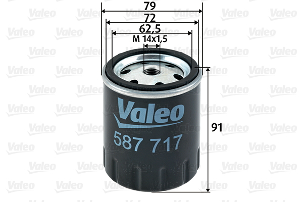 Filtru combustibil VALEO 587717 [1]