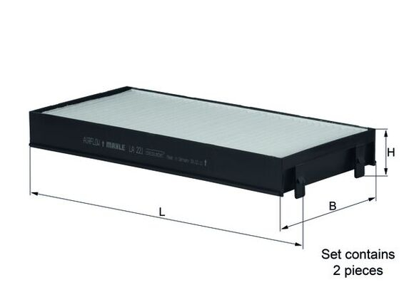 Filtru habitaclu KNECHT LA221/S [1]