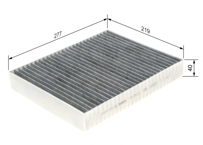 Filtru habitaclu BOSCH cu carbon activ 1987435512 [3]