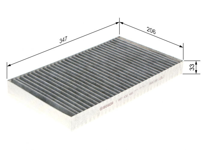 Filtru habitaclu BOSCH cu carbon activ 1987432495 [1]