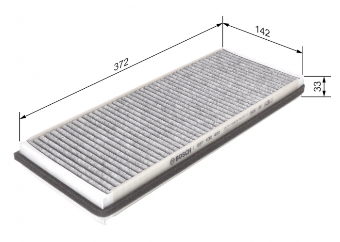 Filtru habitaclu BOSCH cu carbon activ 1987432400 [1]