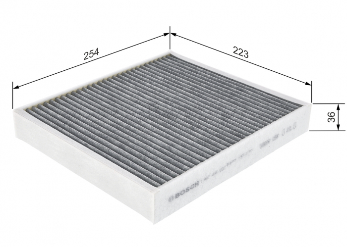 Filtru habitaclu BOSCH cu carbon activ 1987435502 [4]