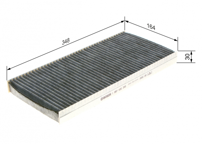 Filtru habitaclu BOSCH cu carbon activ 1987432345 [5]