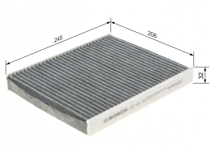 Filtru habitaclu BOSCH cu carbon activ 1987432315 [5]