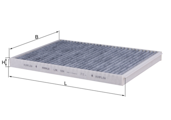 Filtru habitaclu KNECHT cu carbon activ LAK594 [1]