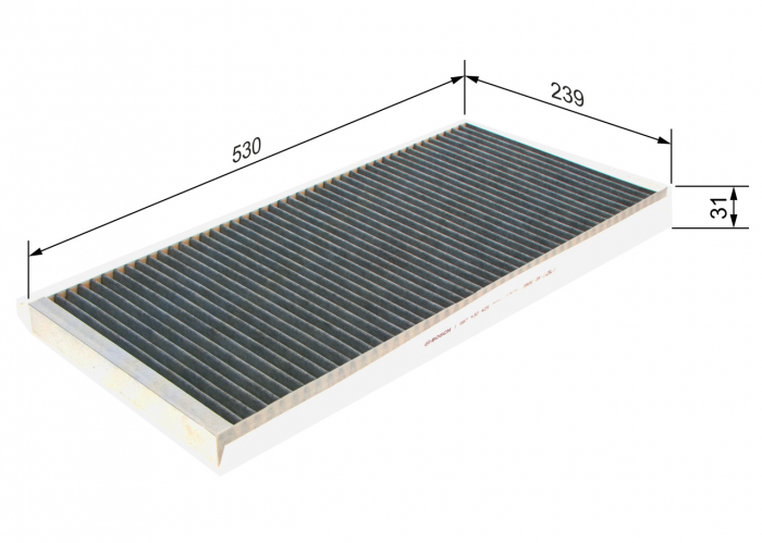 Filtru habitaclu BOSCH cu carbon activ 1987432425 [1]