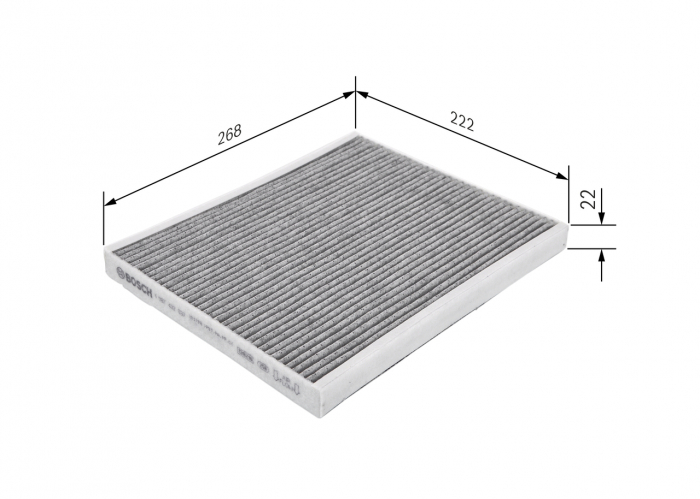 Filtru habitaclu BOSCH cu carbon activ 1987432537 [2]