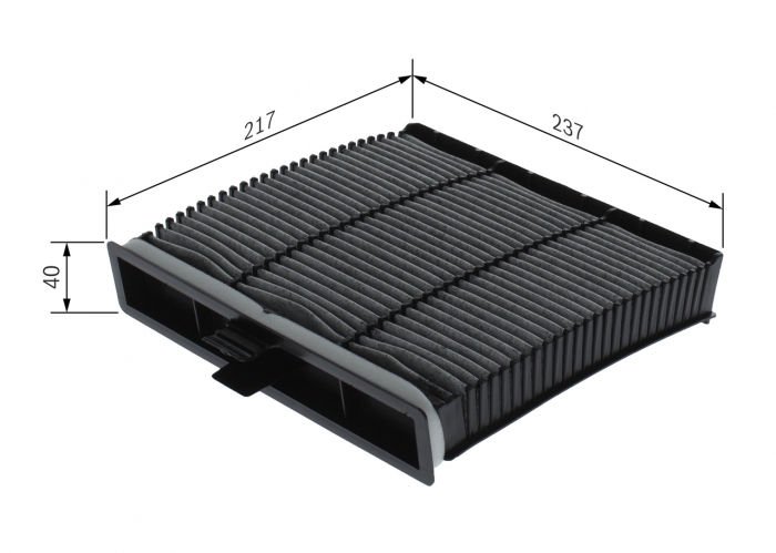 Filtru habitaclu BOSCH cu carbon activ 1987432394 [4]