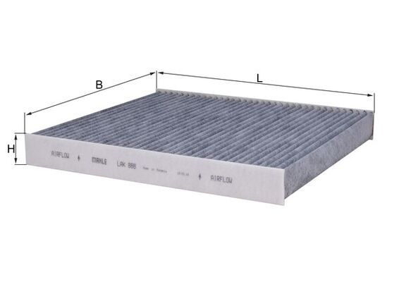 Filtru habitaclu KNECHT cu carbon activ LAK888 [2]