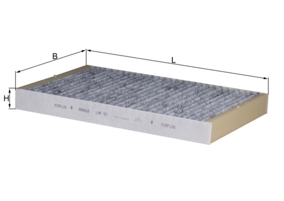 Filtru habitaclu KNECHT cu carbon activ LAK93 [1]