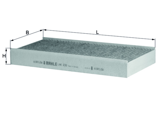 Filtru habitaclu KNECHT cu carbon activ LAK232 [1]