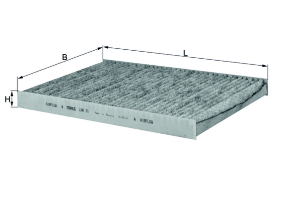Filtru habitaclu KNECHT cu carbon activ LAK31 [1]