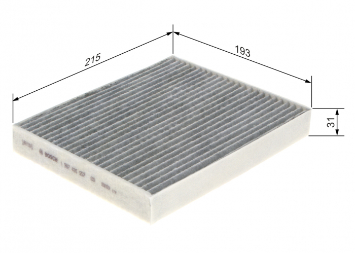 Filtru Habitaclu BOSCH cu carbon activ 1987435557 [5]