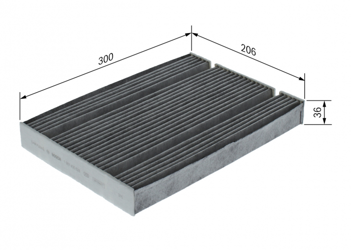 Filtru habitaclu BOSCH cu carbon activ 1987435628 [3]
