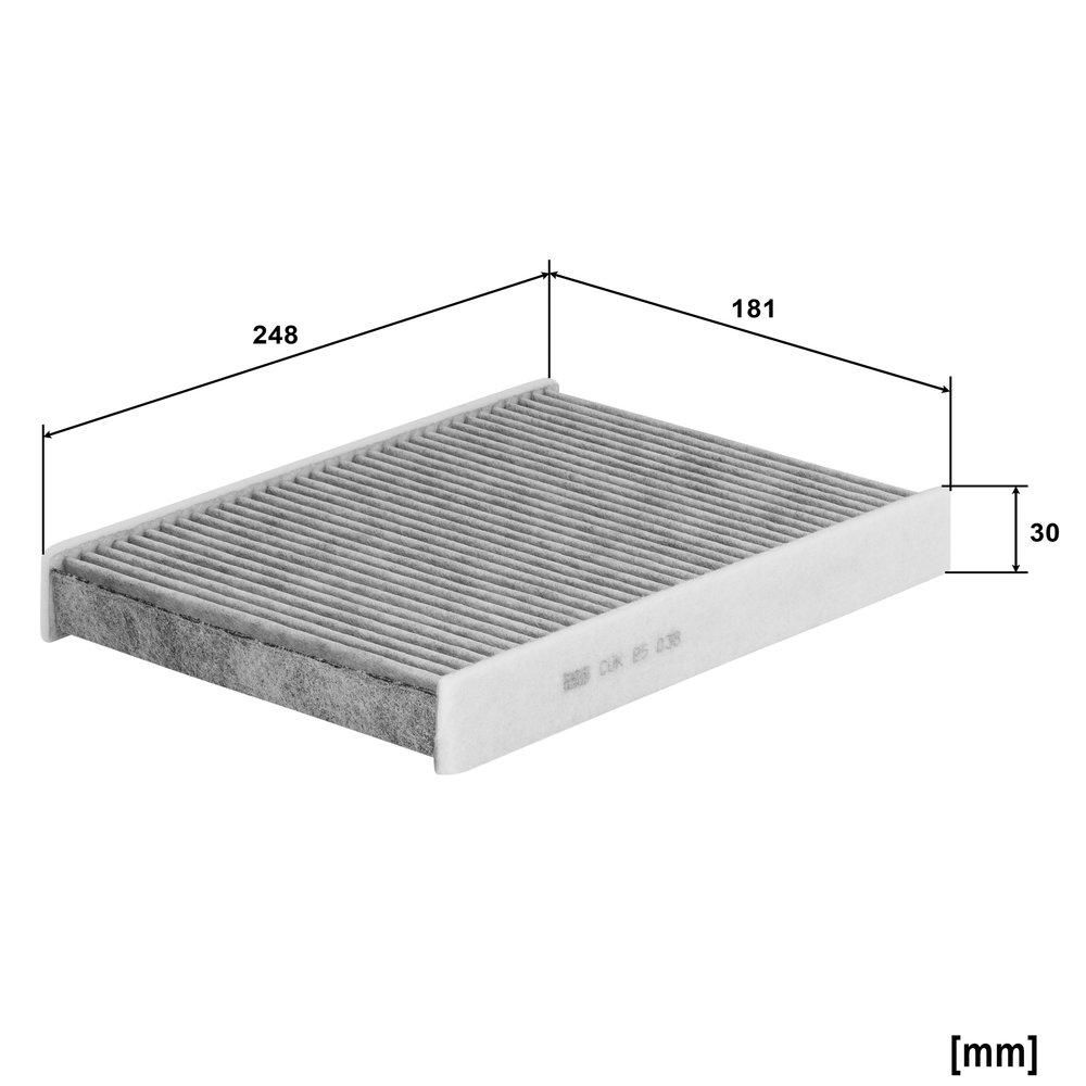 Filtru habitaclu cu carbon activ Mann-Filter CUK25038 [2]