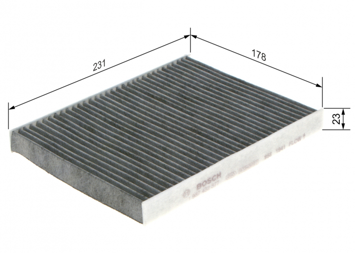 Filtru habitaclu BOSCH cu carbon activ 1987432377 [3]