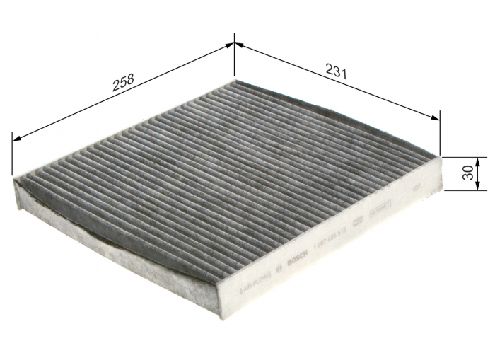 Filtru habitaclu BOSCH cu carbon activ 1987435515 [2]