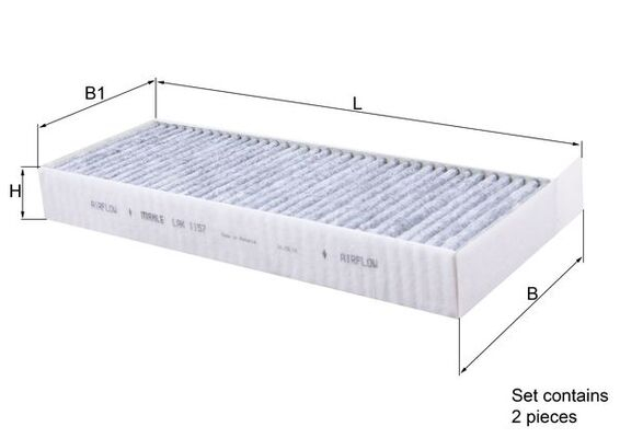 Filtru habitaclu KNECHT cu carbon activ LAK1157/S [2]