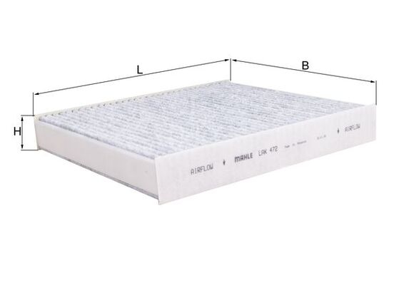 Filtru habitaclu KNECHT cu carbon activ LAK472 [1]