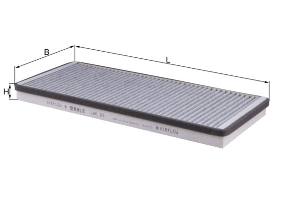 Filtru habitaclu KNECHT cu carbon activ LAK83 [2]