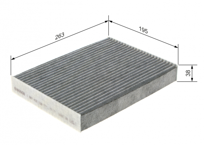 Filtru habitaclu cu carbon activ BOSCH 1987432538 [3]