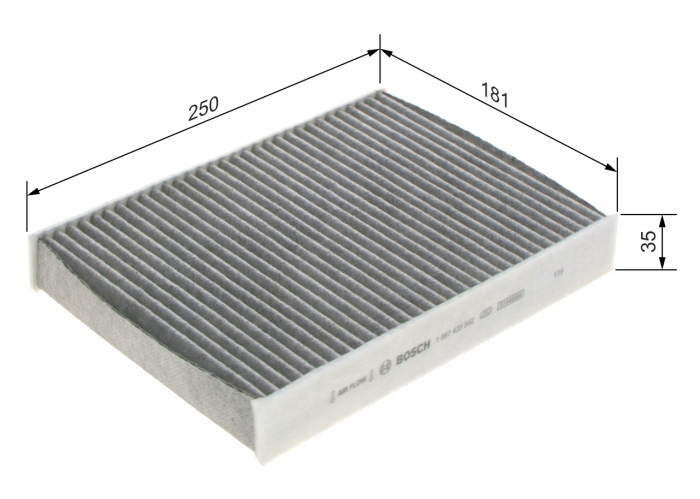 Filtru Habitaclu BOSCH cu carbon activ 1987435562 [2]