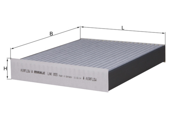Filtru habitaclu KNECHT cu carbon activ LAK855 [1]