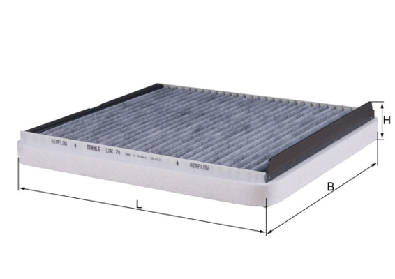 Filtru habitaclu KNECHT cu carbon activ LAK74 [2]