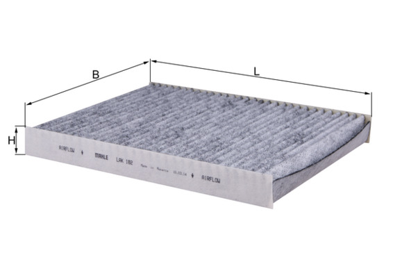 Filtru habitaclu KNECHT cu carbon activ LAK182 [2]