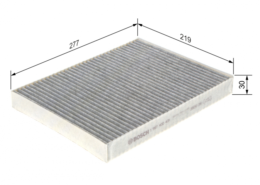 Filtru habitaclu cu carbon activ BOSCH 1987432431 [5]