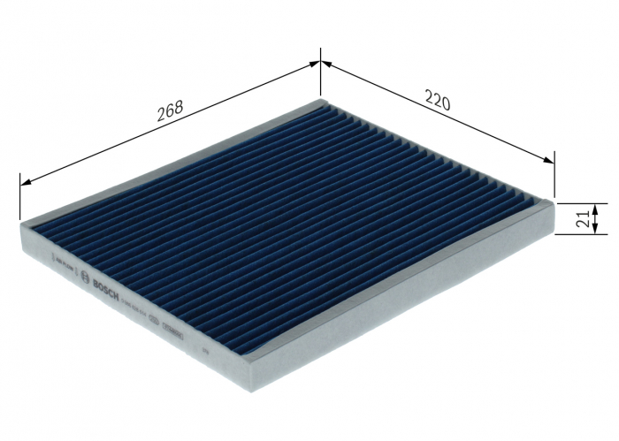 Filtru habitaclu BOSCH cu carbon activ 0986628614 [5]