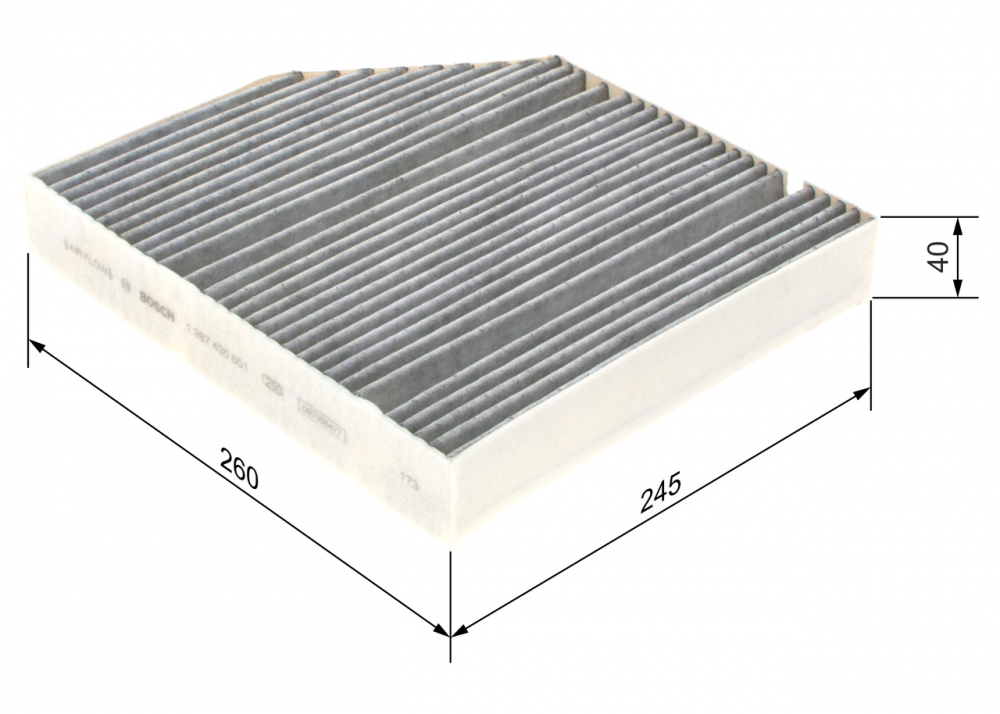 Filtru habitaclu cu carbon activ BOSCH 1987435601 [4]