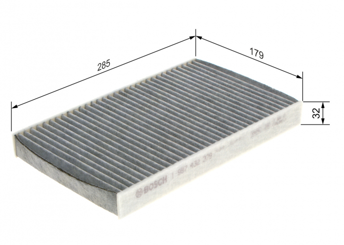 Filtru habitaclu BOSCH cu carbon activ 1987432379 [1]