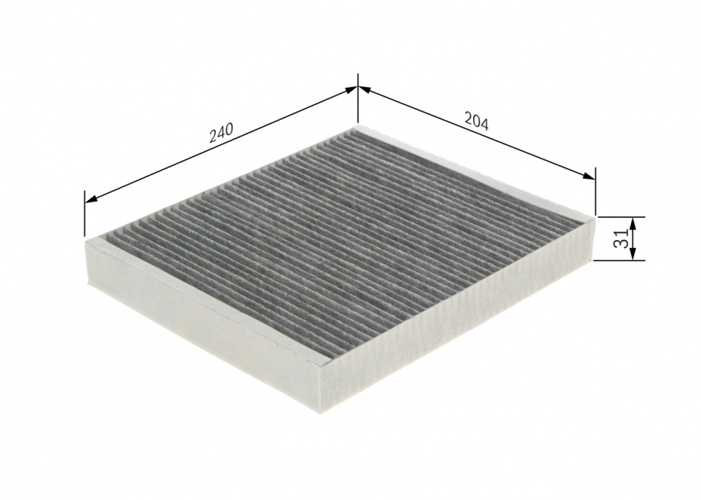 Filtru habitaclu cu carbon activ BOSCH 1987435575 [3]