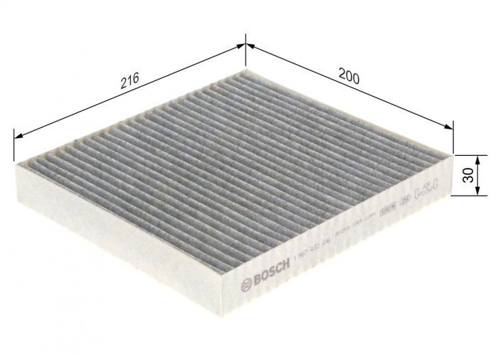 Filtru Habitaclu BOSCH cu carbon activ 1987432416 [1]