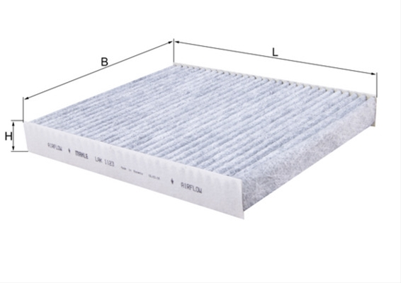 Filtru habitaclu cu carbon activ MAHLE LAK1123 [1]